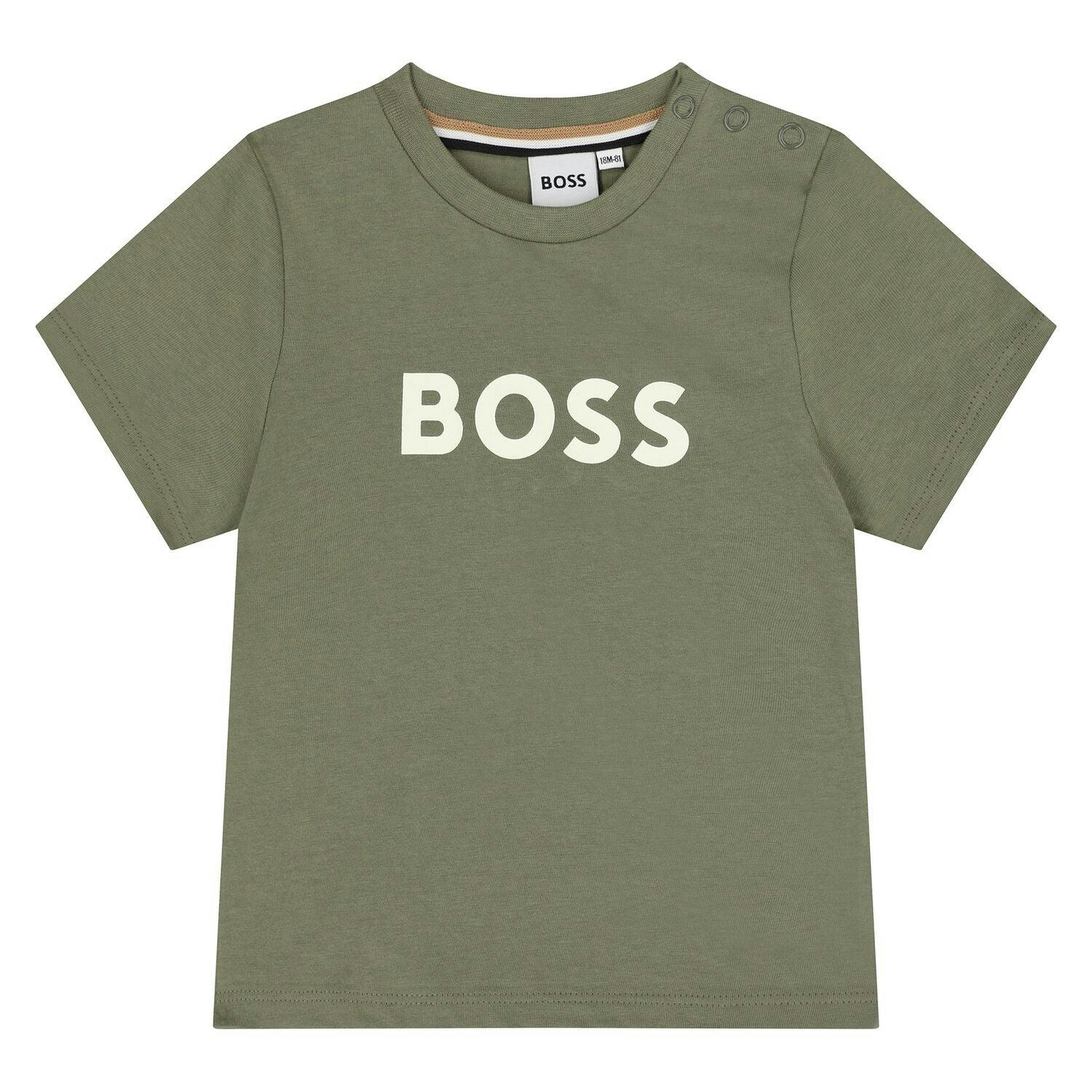 Boys Green Logo T-Shirt