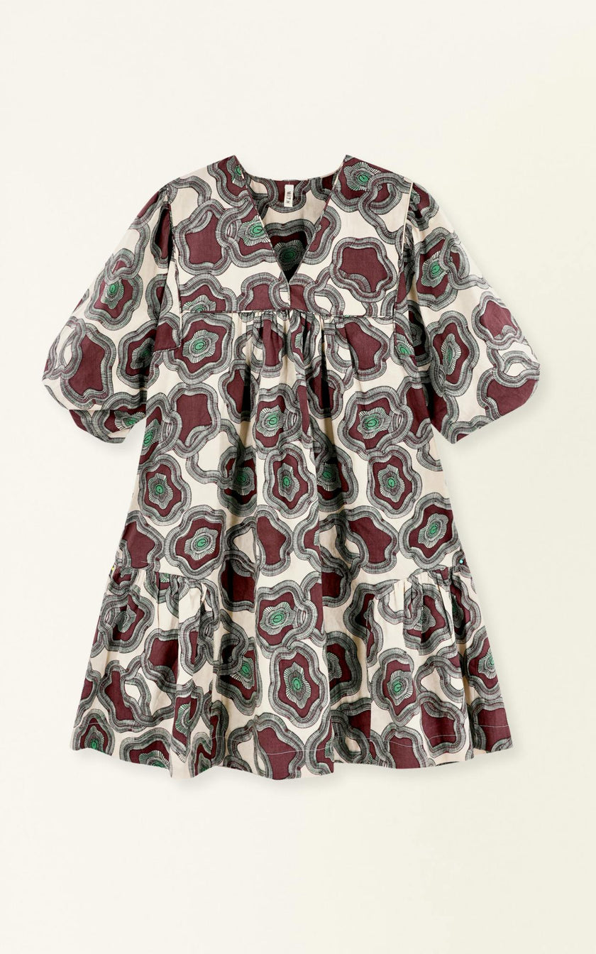 Belem Dress in Grappa Puddles