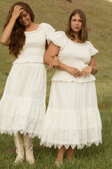 Verona Skirt in Reverie Dobby
