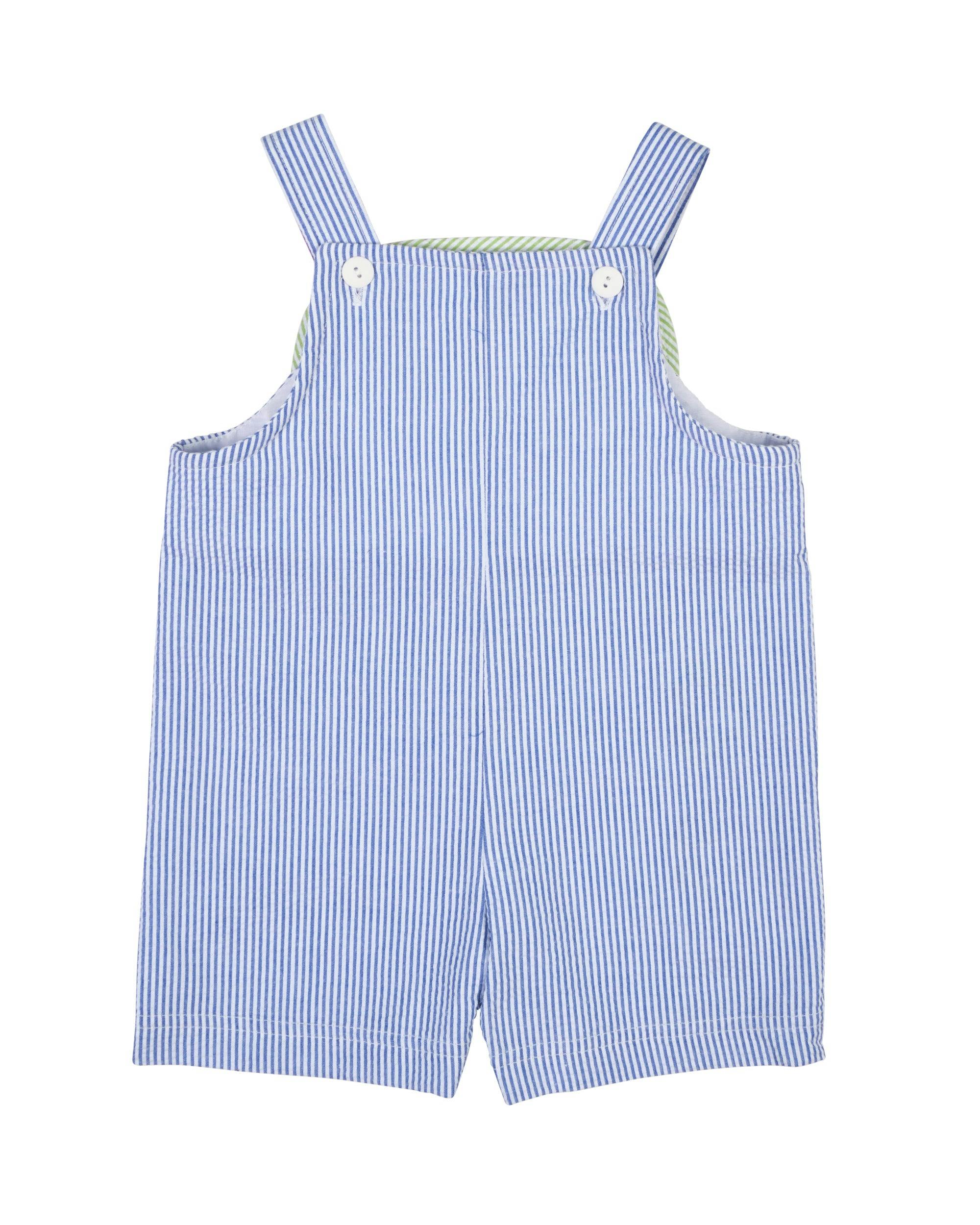 Seersucker Shortall With Cars