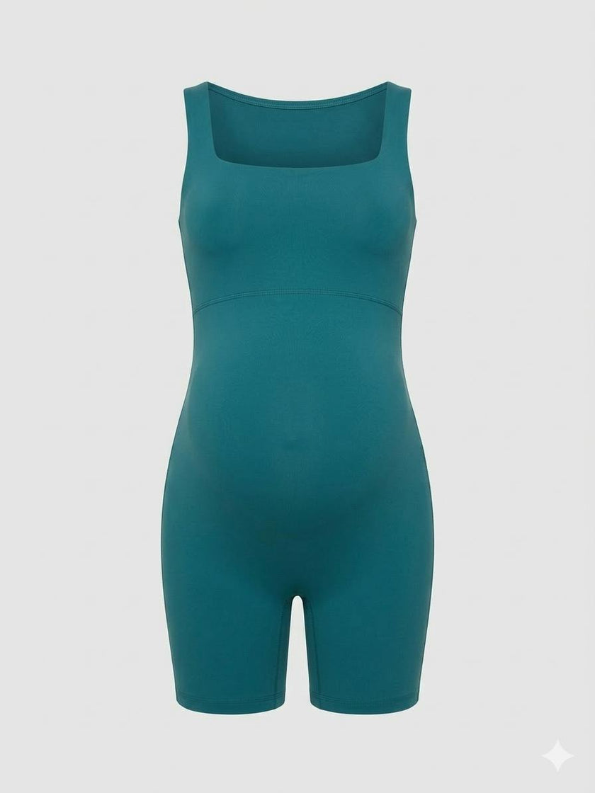 The Short Maternity Active Unitard Jumpsuit