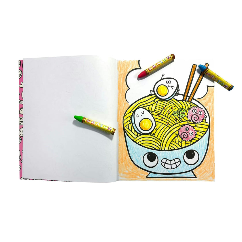 Color-in' Book Coloring Book - Happy Snacks - 31 Pages