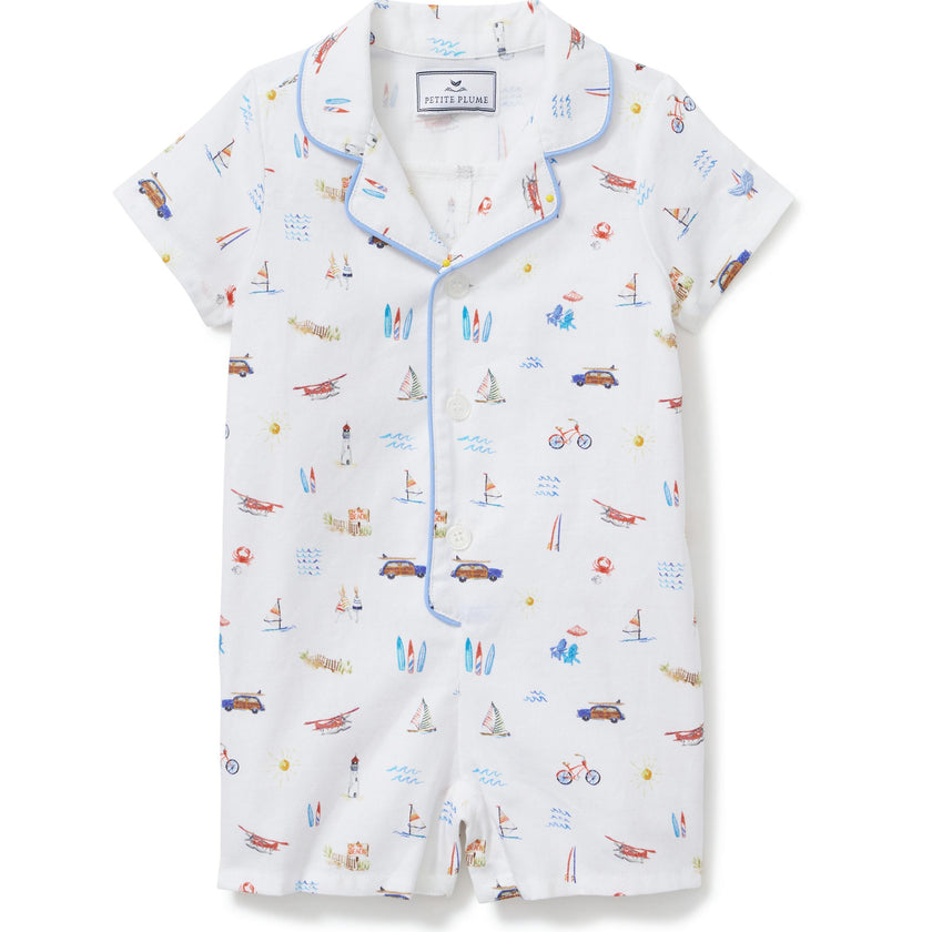 Baby's Twill Summer Romper in Summer Nostalgia