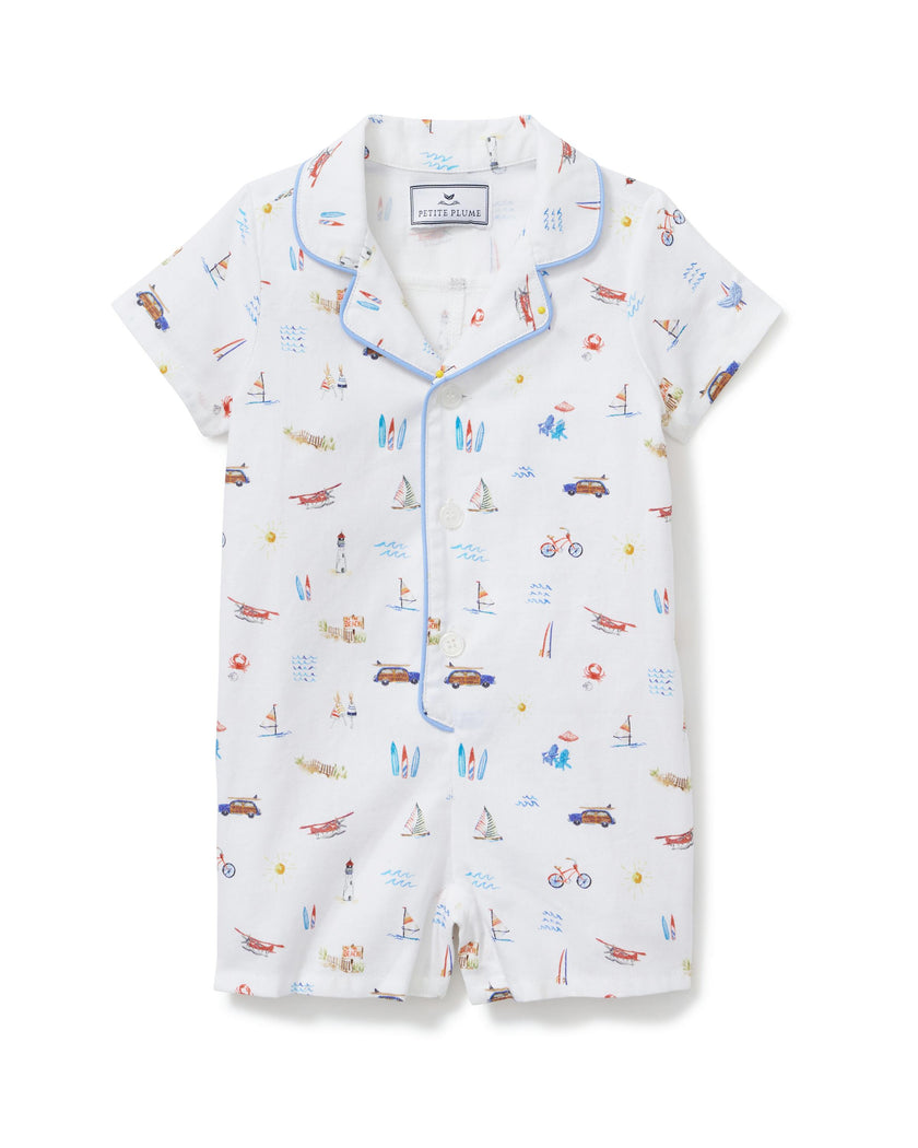 Baby's Twill Summer Romper in Summer Nostalgia