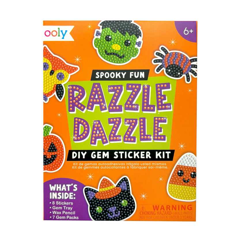 Razzle Dazzle Mini DIY Gem Sticker Kit - Spooky Fun - 8 Stickers