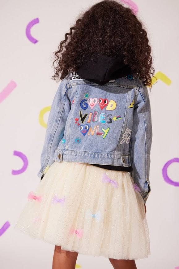 You Rock Painted Denim Jacket