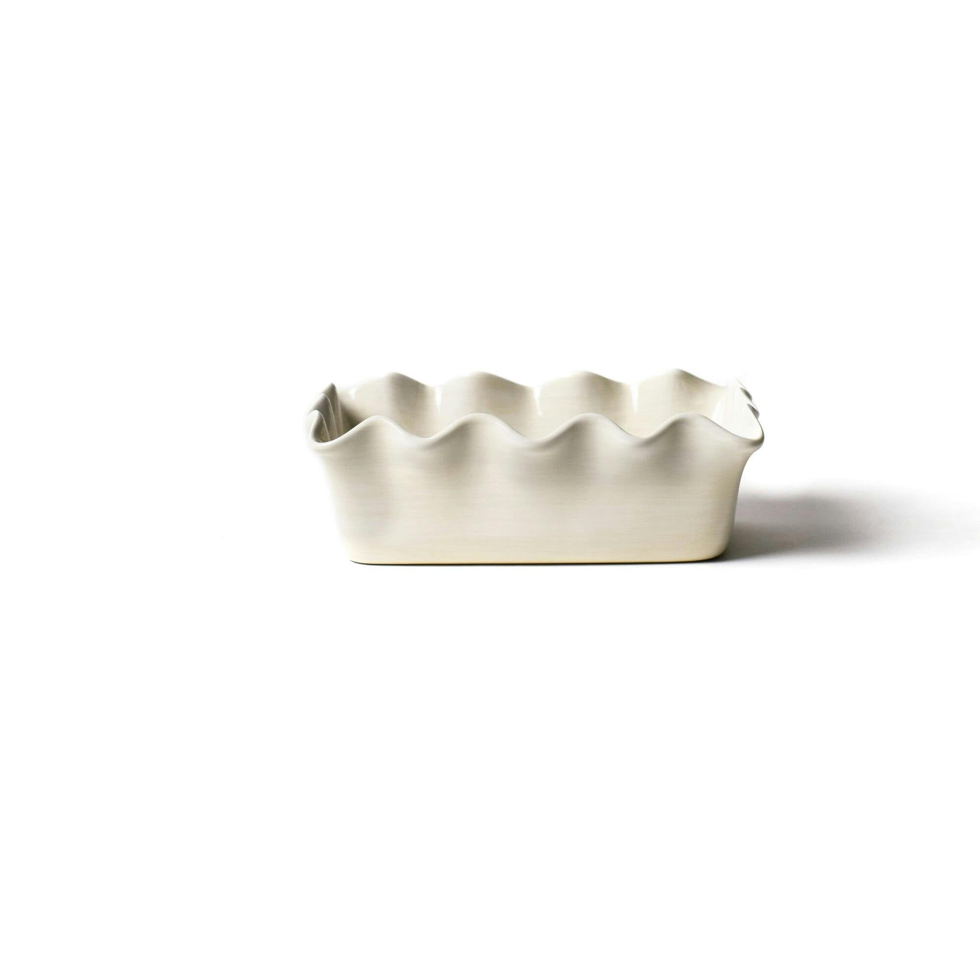 Signature White Ruffle Loaf Pan