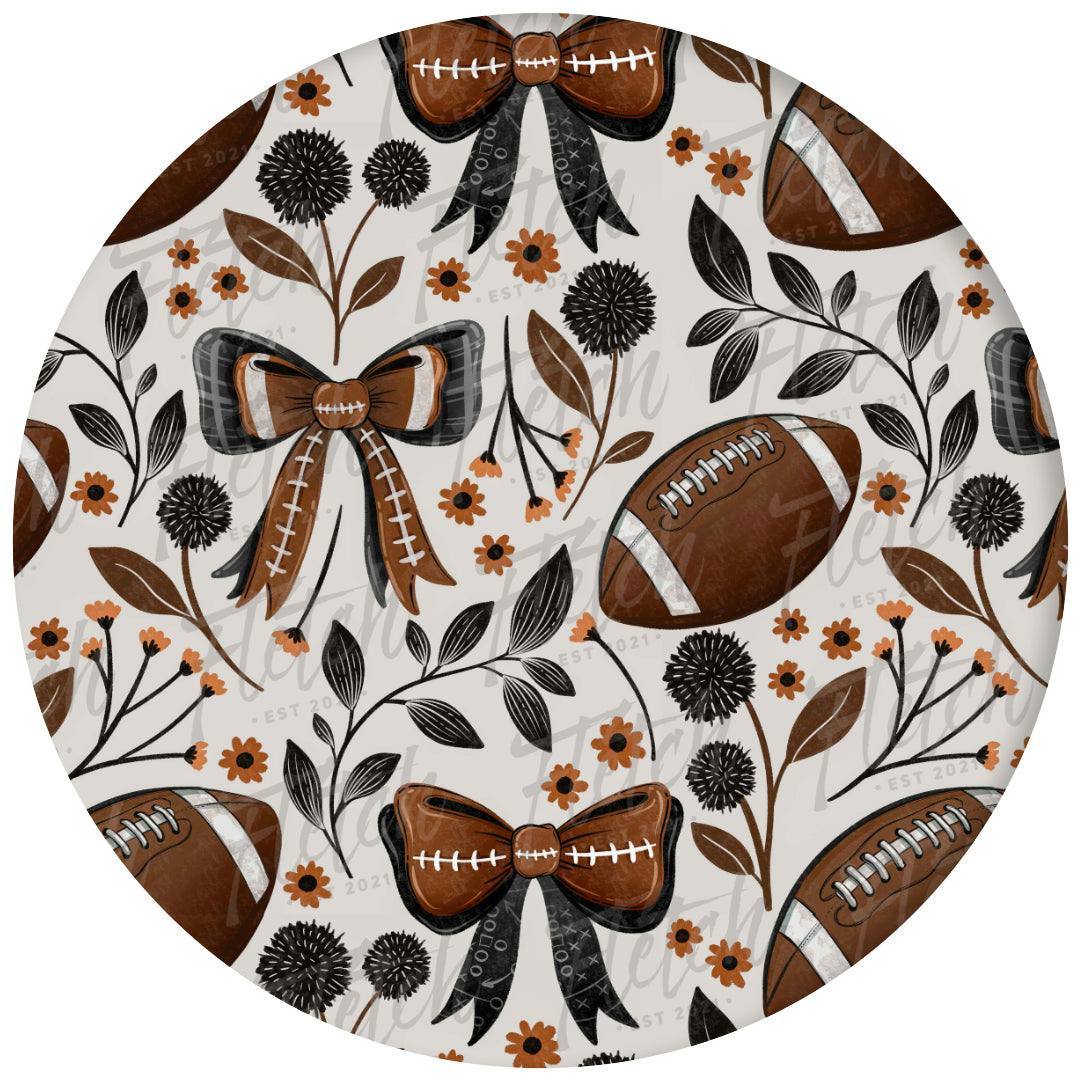 Game Day Blooms Ruffle Footie Snoozer