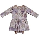Baby Isabelle Print Long Sleeve Onesie Dress