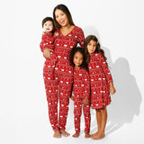 Polar Isle Red Bamboo Kids Pajamas