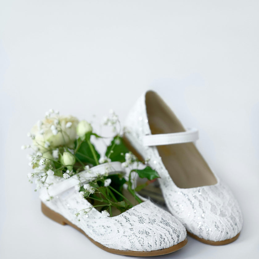 White Lace Shoes
