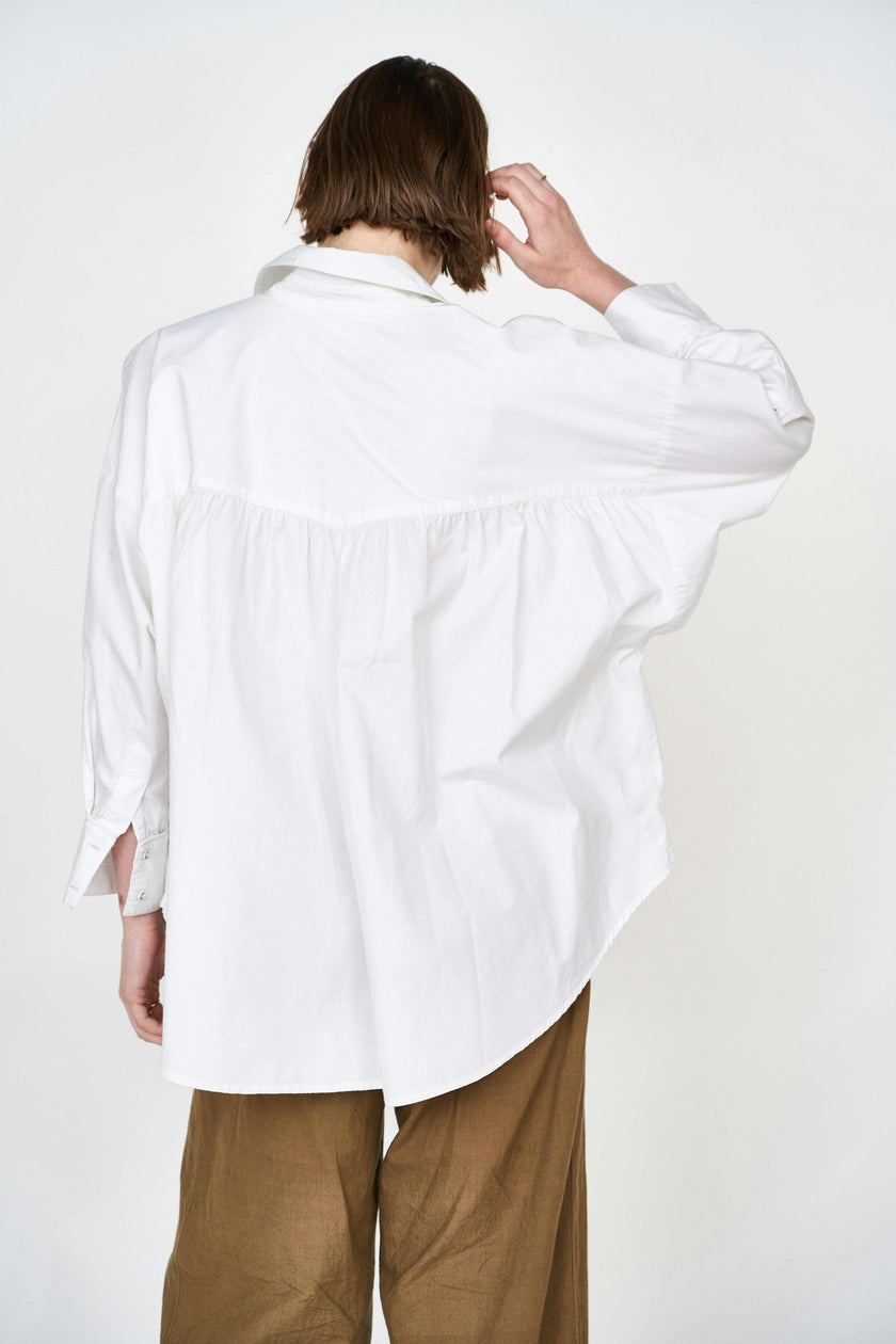 Kyoto Shirt in White Poplin