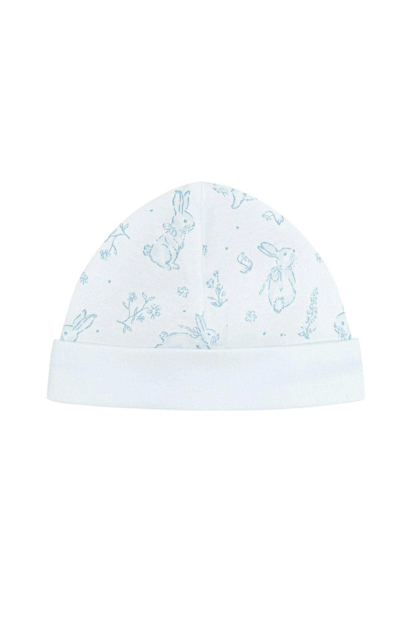Blue Bunny Toile Hat