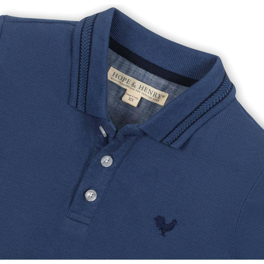Organic Short Sleeve Knit Pique Polo Shirt