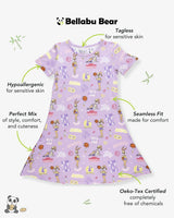 Lola Bunny Bamboo Girls' Short Sleeve Dress