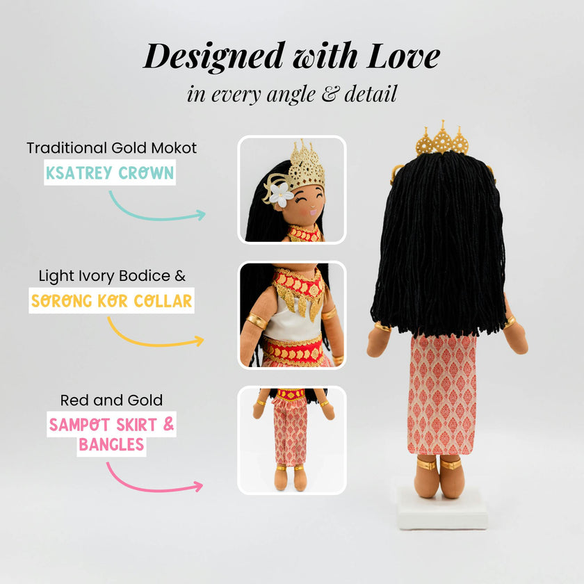 Cambodian 'Soriya' Cultural Doll