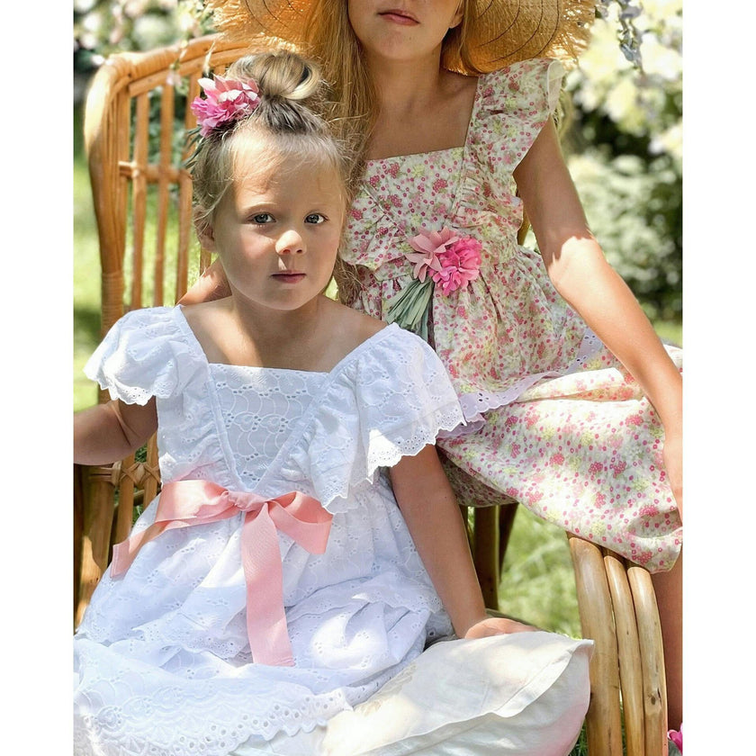 Queen Anne's Lace Dress, White