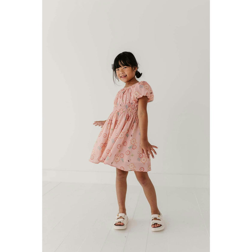 Peasant Bubble Sleeve Dress