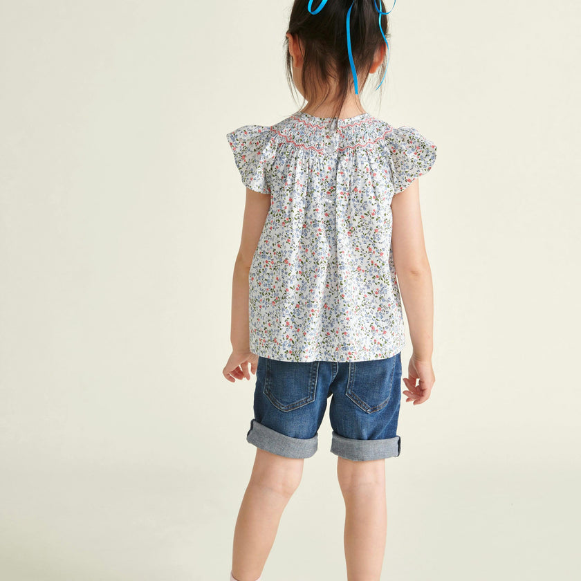 Hand-Smocked Girls Blouse Joanie