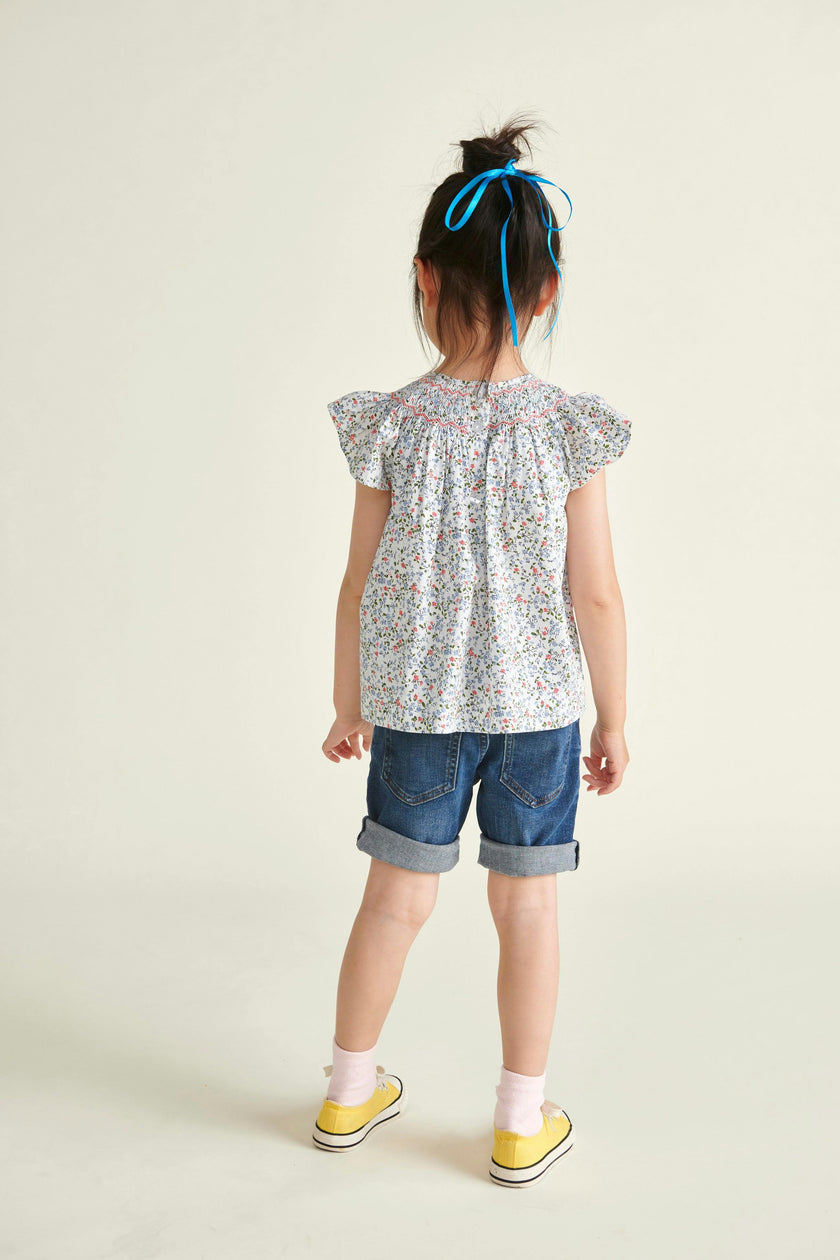 Hand-Smocked Girls Blouse Joanie