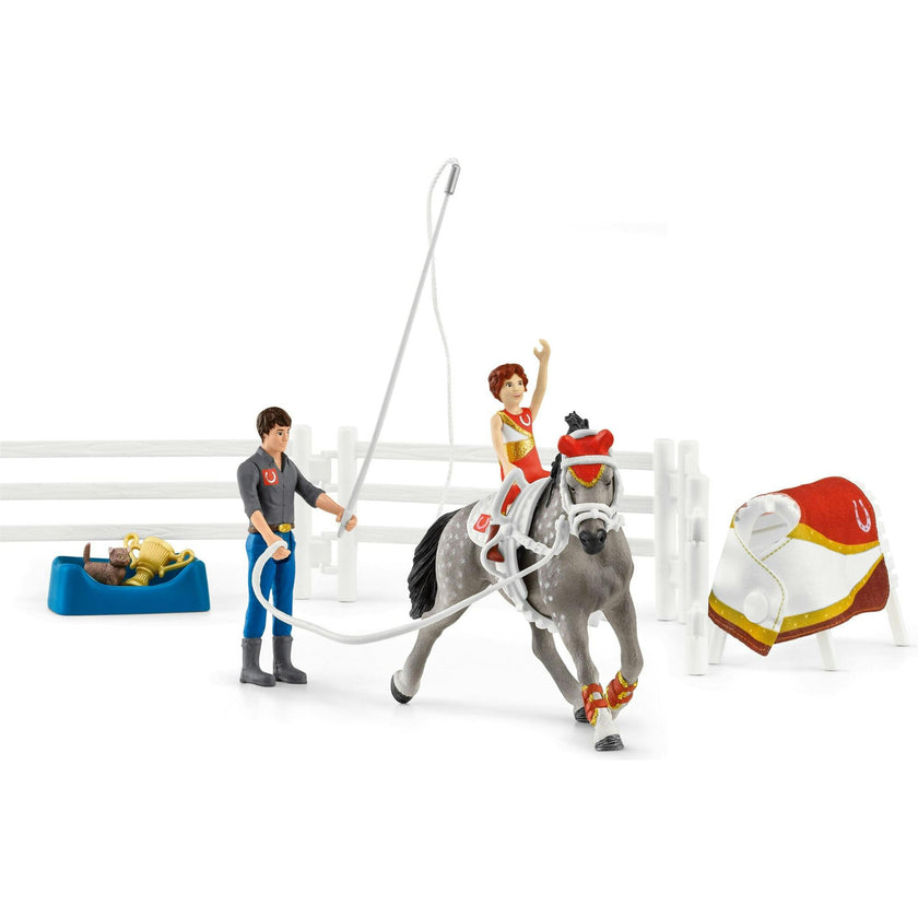Schleich Club: Mia's Vaulting Set - 18 Piece Playset