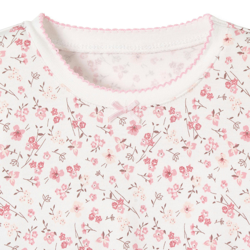Kid's Pima Snug Fit Pajama Set in Dorset Floral
