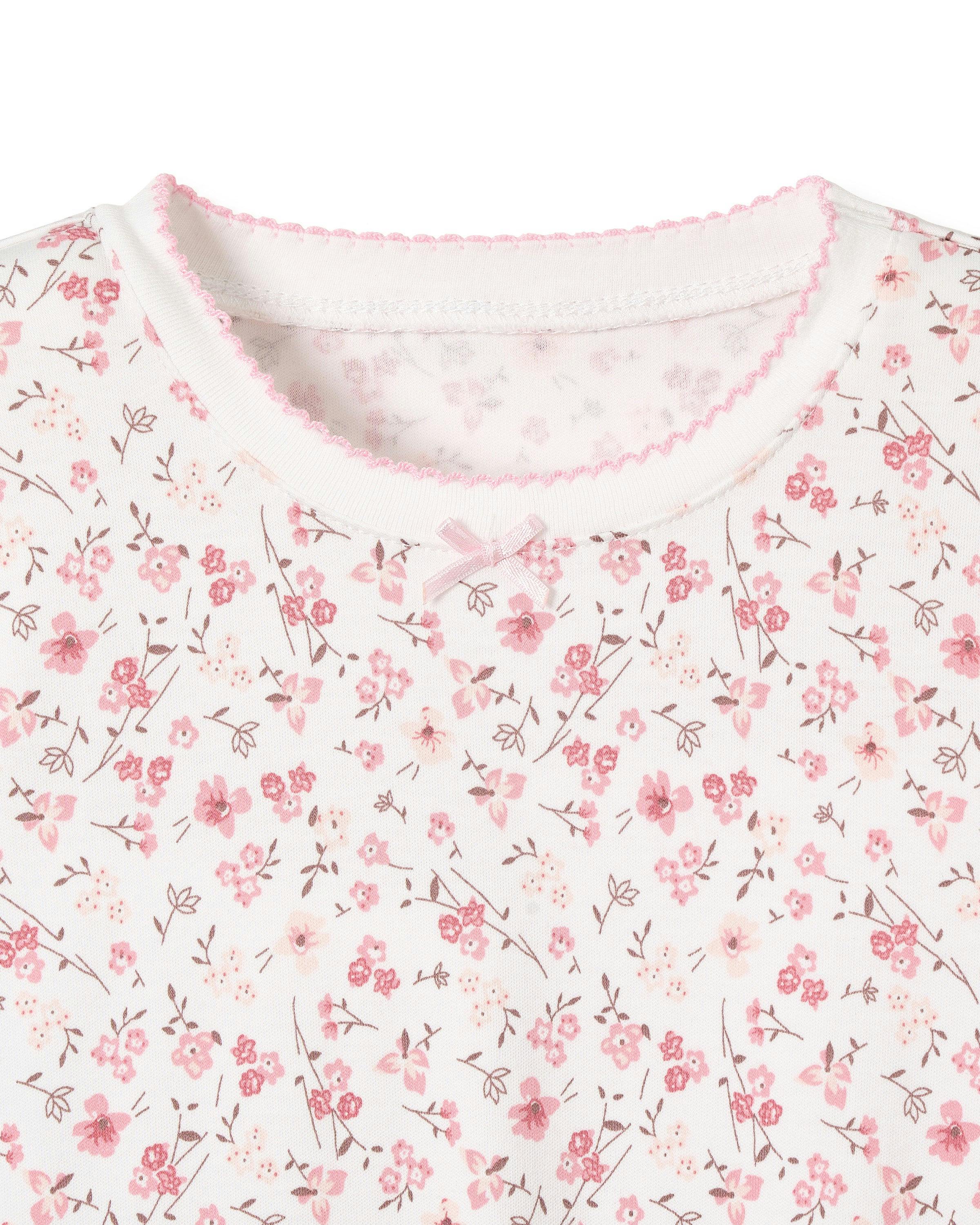 Kid's Pima Snug Fit Pajama Set in Dorset Floral