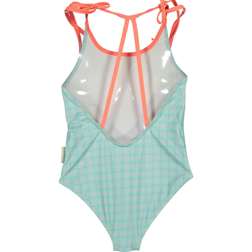 Gingham splash swimsuit