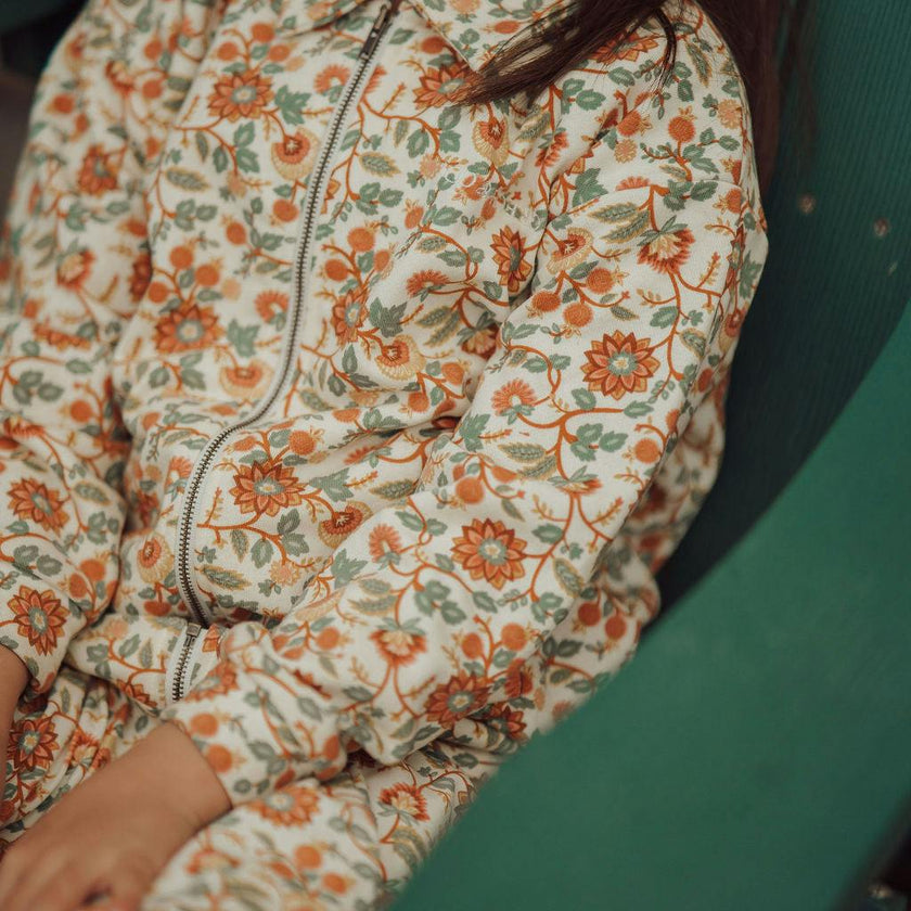 Tracksuit Jacket | Organic Cotton Jersey - In Bloom