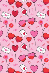 Soft & Stretchy Zipper Footie - Heart Party