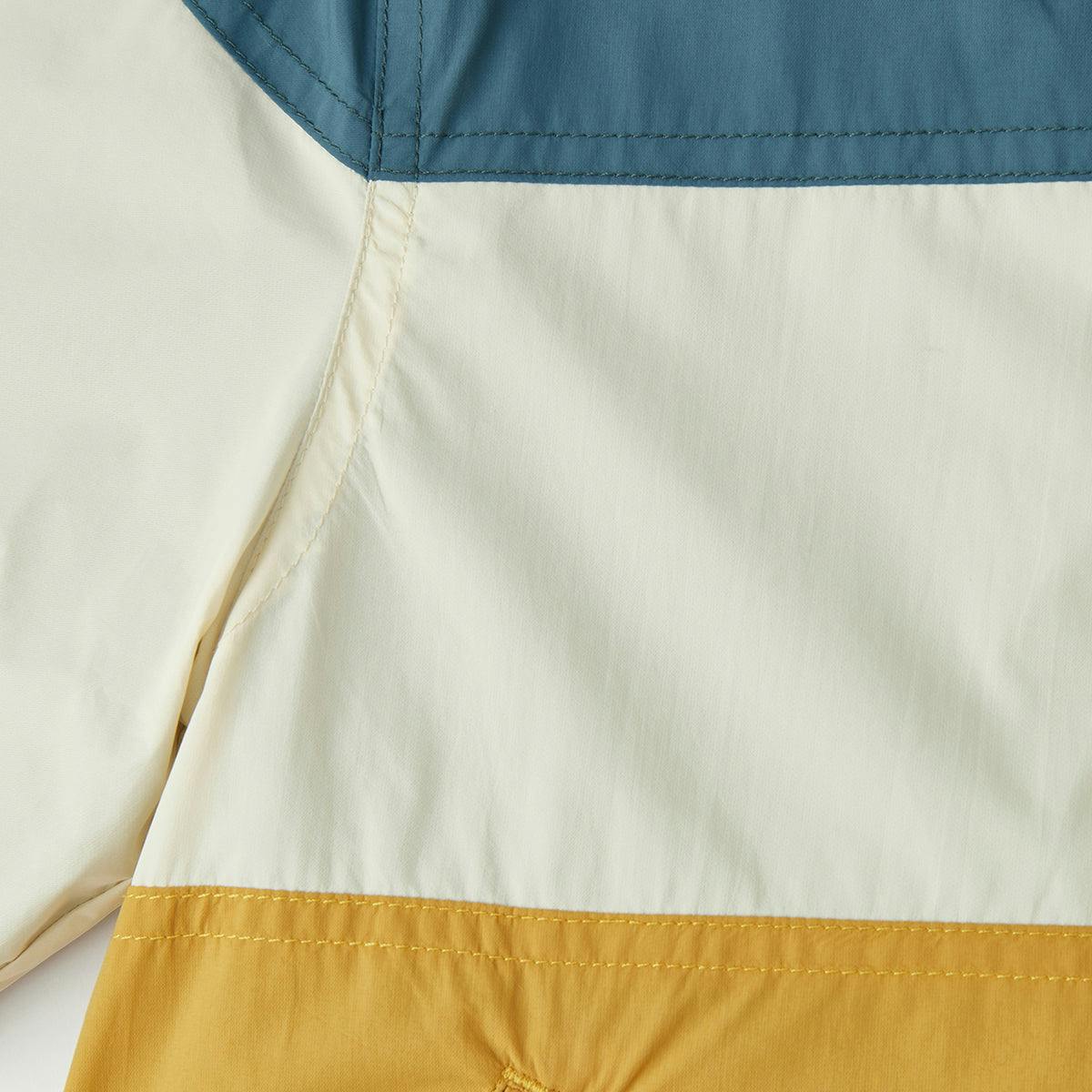 Harbor Stripe Hooded Windbreaker Jacket