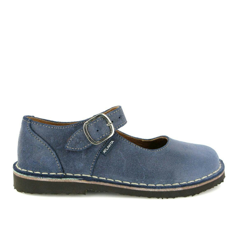 Leather Mary Jane Shoe, Blue