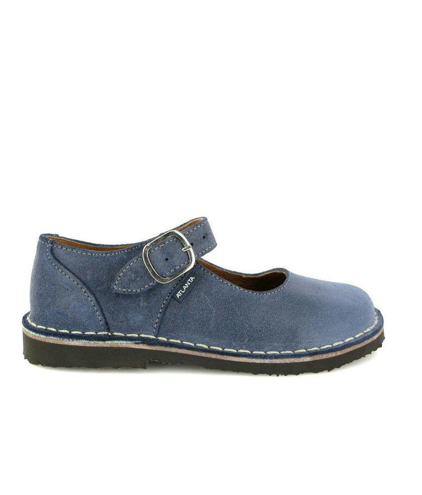 Leather Mary Jane Shoe, Blue