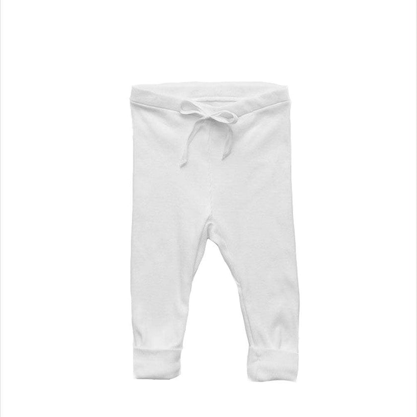 Rib Baby Legging White