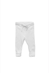 Rib Baby Legging White