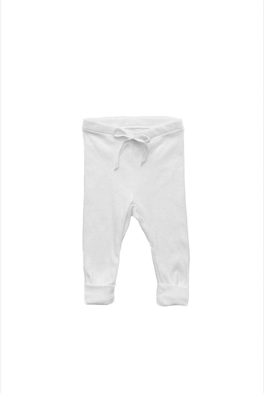 Rib Baby Legging White