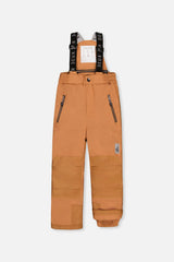 Two Piece Play Snowsuit Navy Blue With Brown Pants