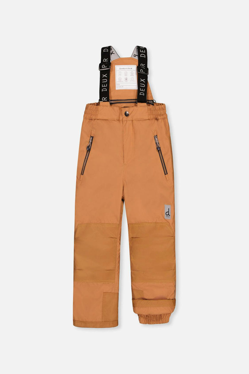 Two Piece Play Snowsuit Navy Blue With Brown Pants