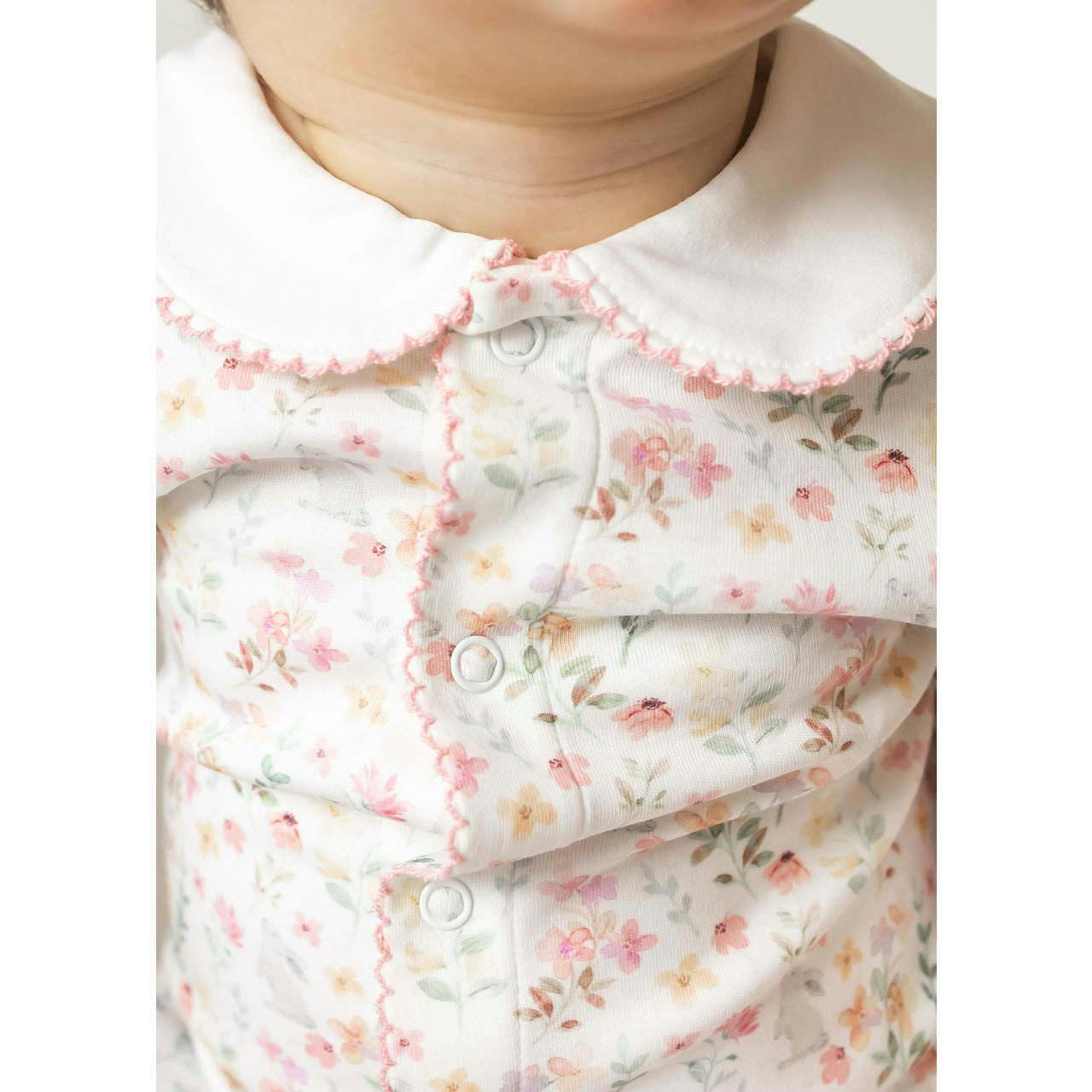 Winter Flowers Pima Baby Pajama
