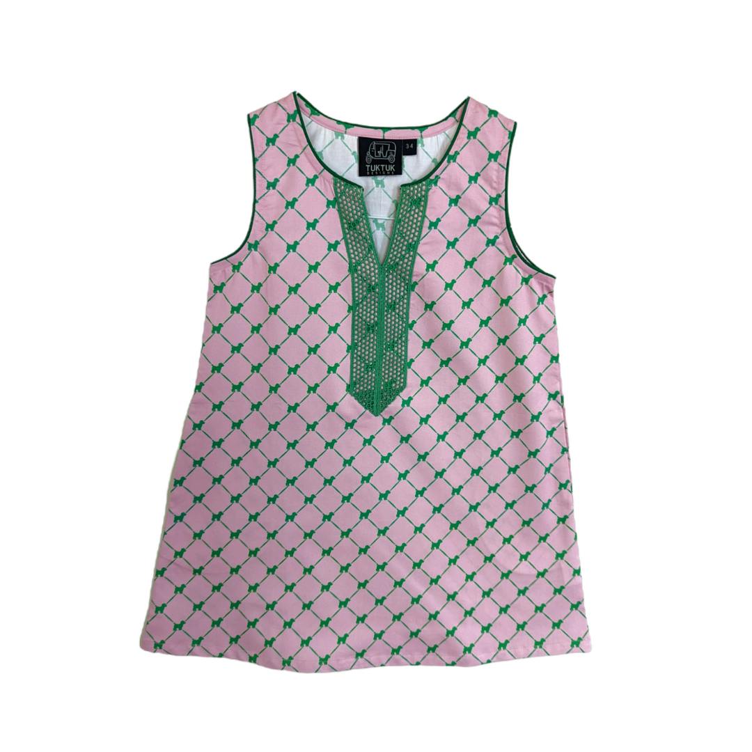 Puppies Pink Shift Dress