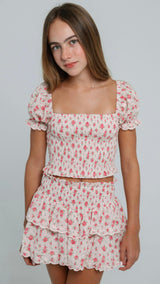 Eden Top in Petite Rose