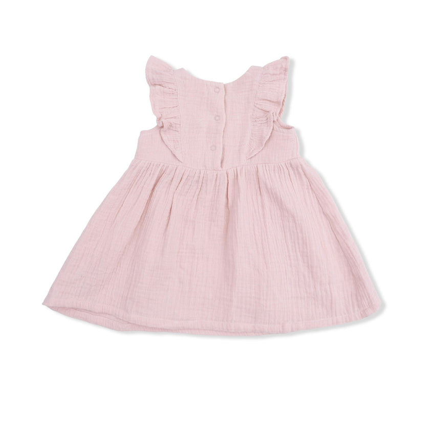 Lotus Flower Ducklings - Ruffle Sleeve Dress and Bloomer