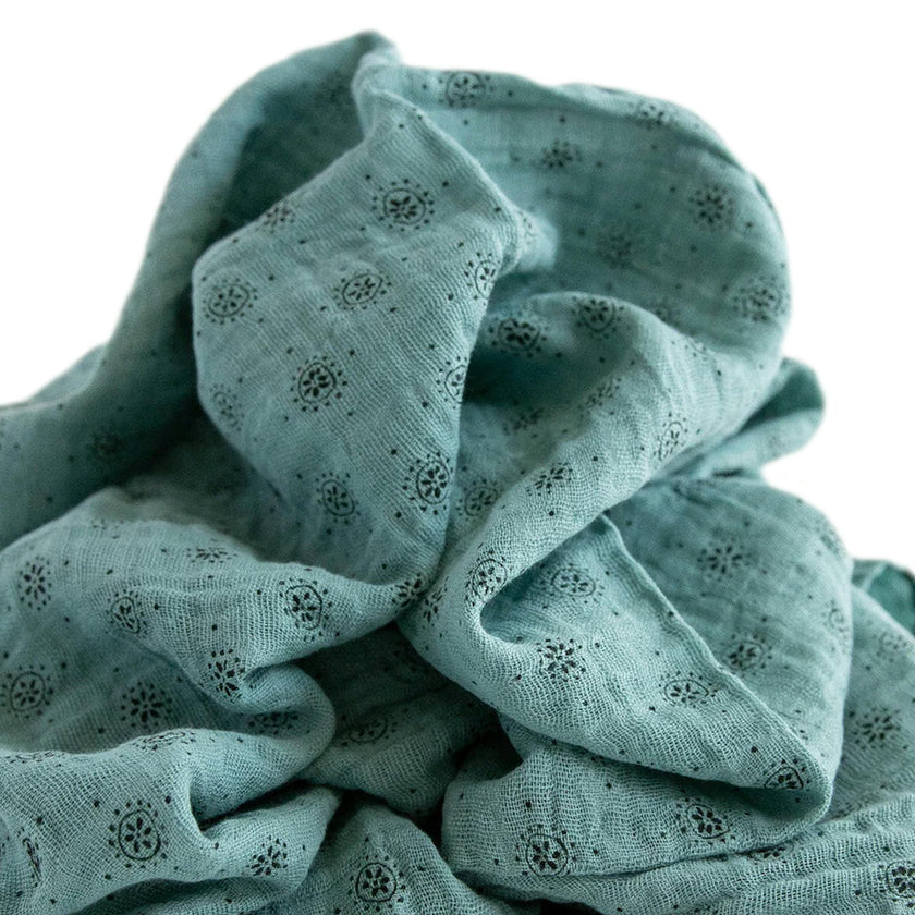 Cotton Muslin Swaddle Blanket - Wallflower