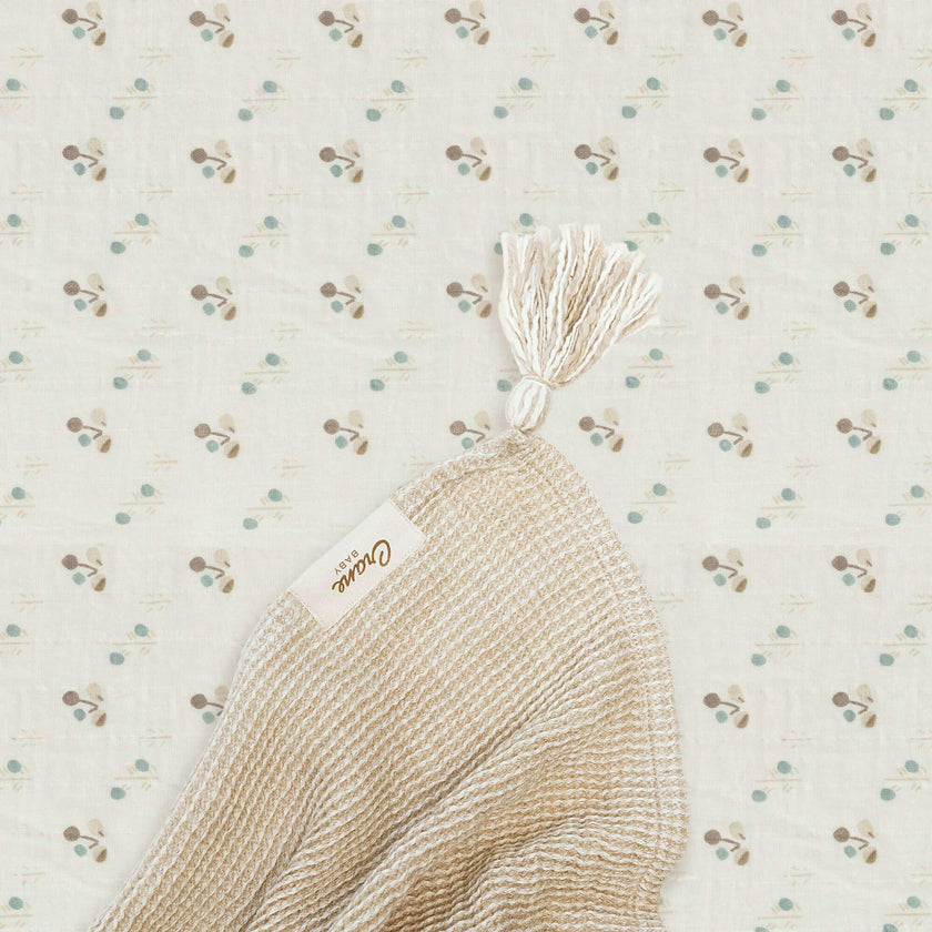 Organic Cotton Poppy Fitted Crib Sheet
