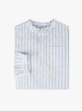 Oscar Shirt in Pale Blue Stripe