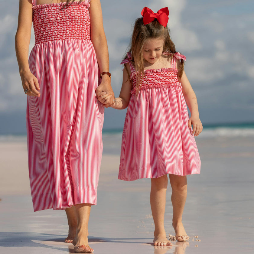 The Daisy Dress in Sconset Stripe