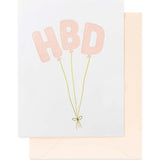 HBD Balloons Card