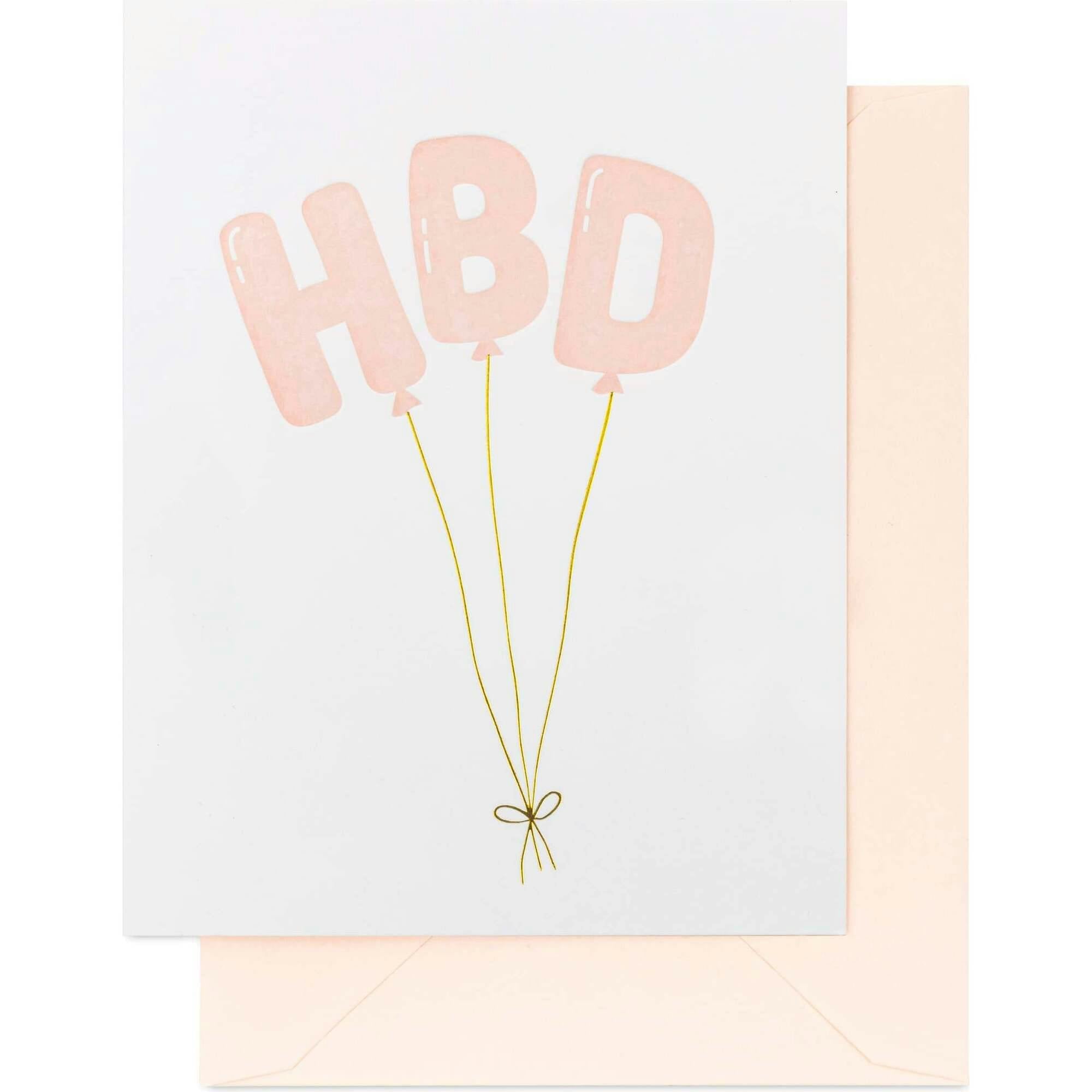 HBD Balloons Card