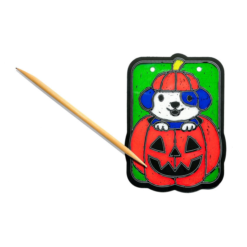 Scratch & Scribble Mini Window Banner Kit - Boo Buddies - 6 Cards