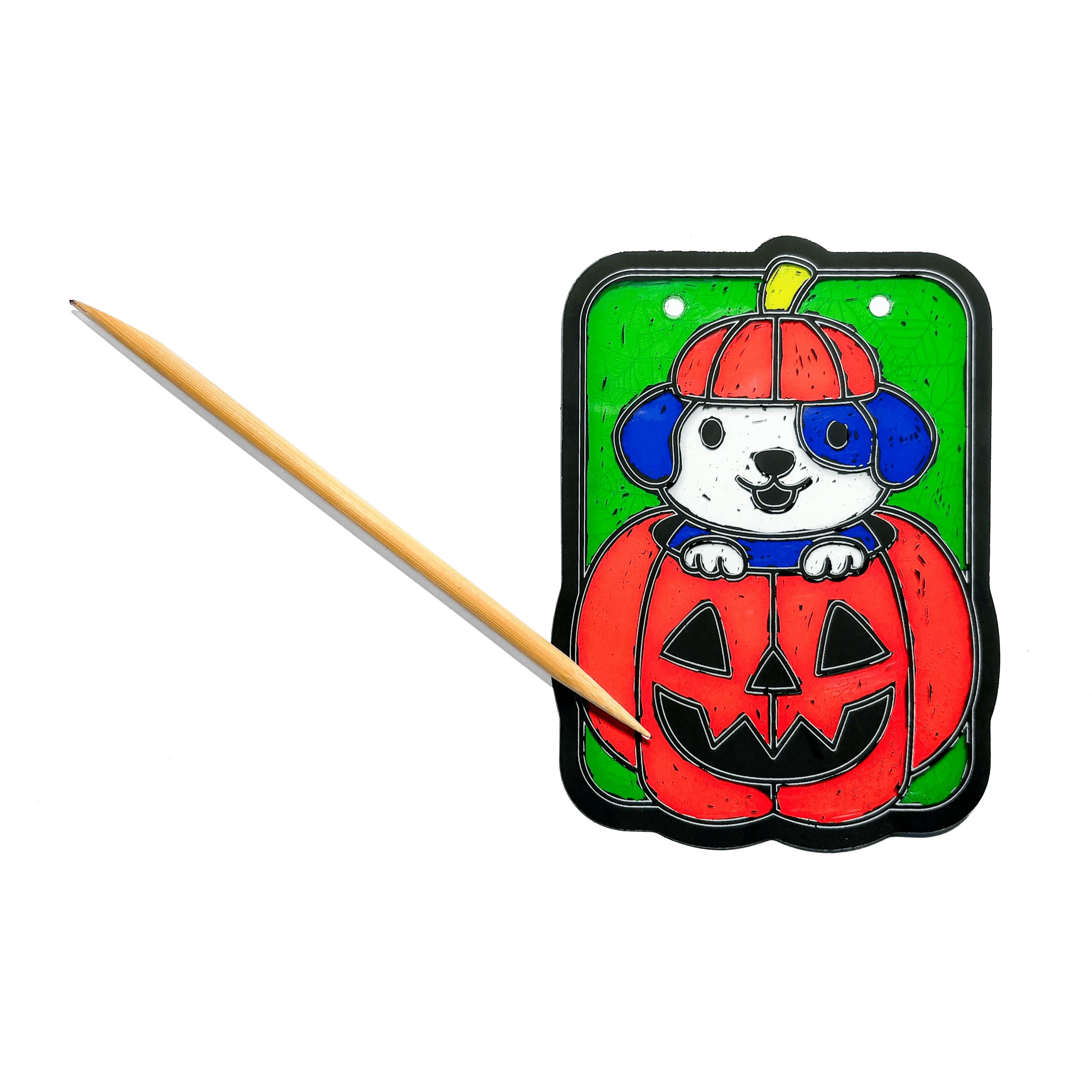Scratch & Scribble Mini Window Banner Kit - Boo Buddies - 6 Cards